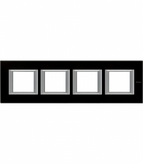 AXOLUTE - Ramka protokątna pozioma 4X2 moduły BLACK GLASS Legrand HA4802M4HVNN