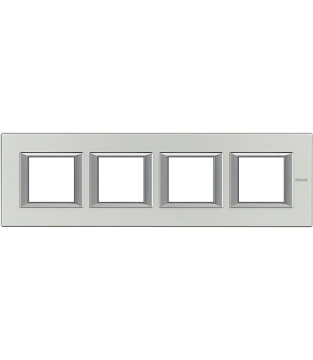 AXOLUTE - Ramka protokątna pozioma 4X2 moduły BRUSHED ALUMINIUM Legrand HA4802M4HXC