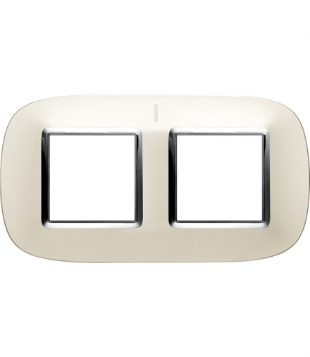 AXOLUTE - Ramka owalna 2x2 moduły SILVER Legrand HB4802M2SAN