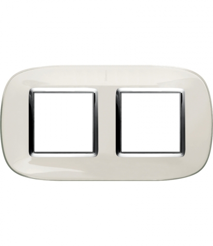 AXOLUTE - Ramka owalna 2X2 modułu LIQUID WHITE Legrand HB4802/2DB