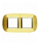 AXOLUTE - Ramka owalna 2X2 modułu SHINY GOLD Legrand HB4802/2OR