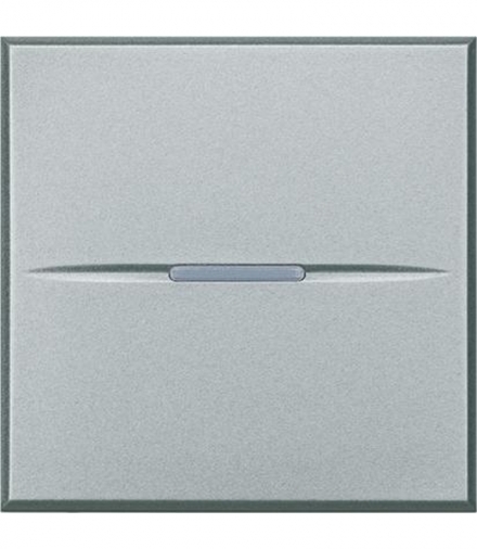 AXOLUTE - Przycisk jednobiegunowy NO 10A (zaciski śrubowe) 2 moduły AXIAL aluminium Legrand HC4005M2N