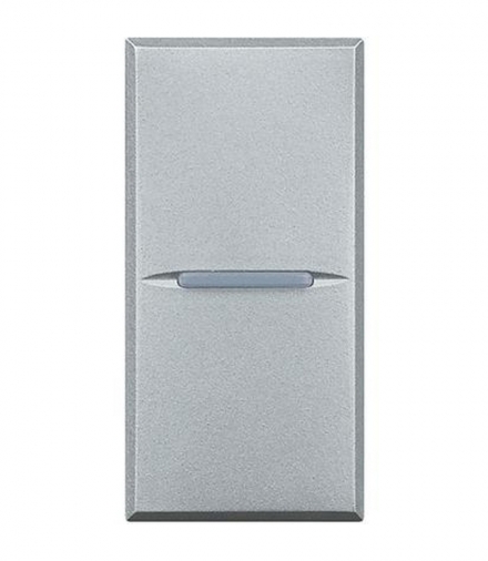 AXOLUTE - Przycisk jednobiegunowy NO 10A (zaciski śrubowe) 1 moduł AXIAL aluminium Legrand HC4005N