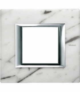 AXOLUTE - Ramka protokątna pozioma 2 moduły CARRARA MARBLE Legrand HA4802RMC