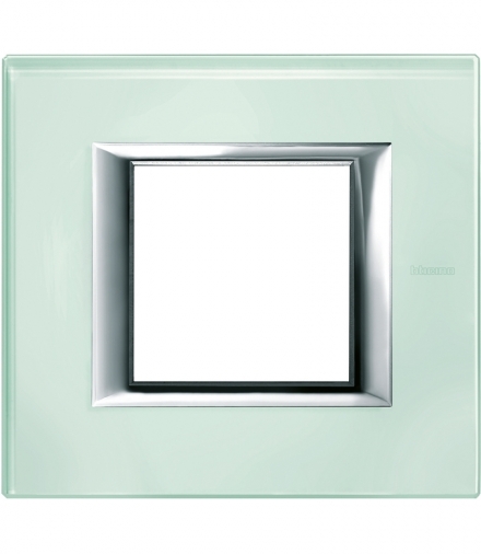 AXOLUTE - Ramka protokątna pozioma 2 moduły KRISTALL GLASS Legrand HA4802VKA