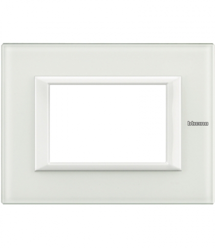 AXOLUTE - Ramka protokątna 3 moduły WHITE GLASS Legrand HA4803VBB