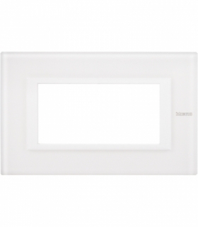 AXOLUTE - Ramka protokątna 4 moduły WHITE GLASS Legrand HA4804VBB