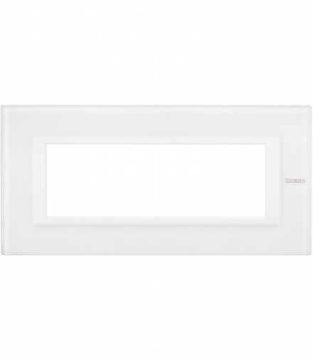 AXOLUTE - Ramka protokątna 6 modułów WHITE GLASS Legrand HA4806VBB