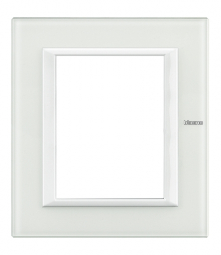 AXOLUTE - Ramka protokątna 3+3 moduły WHITE GLASS Legrand HA4826VBB