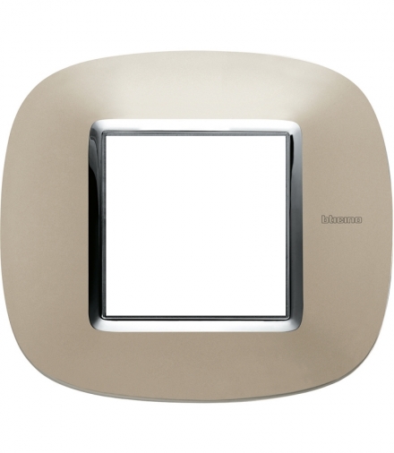 AXOLUTE - Ramka owalna 2 moduły LIGHT TITANIUM Legrand HB4802TC