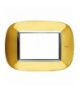 AXOLUTE - Ramka owalna 3 moduły SHINY GOLD Legrand HB4803OR