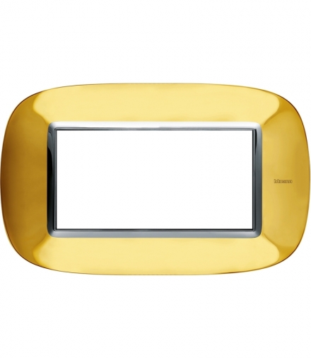AXOLUTE - Ramka owalna 4 moduły SHINY GOLD Legrand HB4804OR