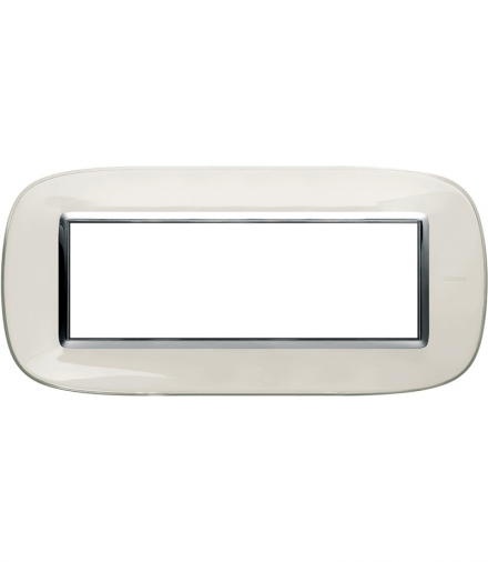 AXOLUTE - Ramka owalna 6 modułów LIQUID WHITE Legrand HB4806DB