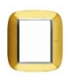 AXOLUTE - Ramka owalna 3+3 moduły SHINY GOLD Legrand HB4826OR