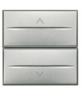 AXOLUTE - Przełącznik 1-0-2 2 moduły AXIAL ALUMINIUM Legrand HC4027/2