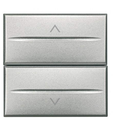 AXOLUTE - Przełącznik 1-0-2 2 moduły AXIAL ALUMINIUM Legrand HC4027/2