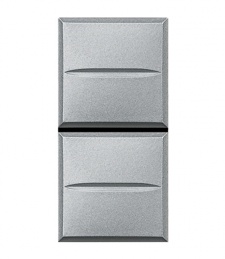 AXOLUTE - Przycisk podwójny 1 moduł AXIAL ALUMINIUM Legrand HC4036