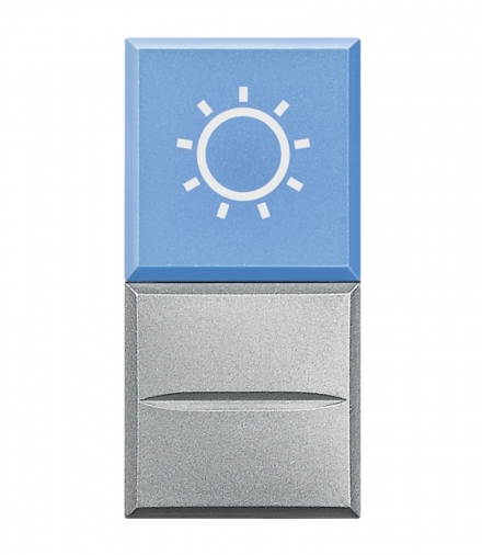 AXOLUTE - Przycisk światło 12V 1 moduł ALUMINIUM Legrand HC4038LA/12