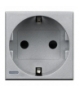 AXOLUTE - Gniazdo SCHUKO 2P+Z 16A ALUMINIUM Legrand HC4141