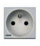 AXOLUTE - Gniazdo 2P+Z 16A ALUMINIUM Legrand HC4142