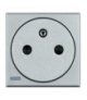 AXOLUTE - GNIAZDO 2P+Z 16A PŁASKIE ALUMINIUM (AUTOZACISKI) Legrand HC4142AF
