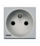 AXOLUTE - Gniazdo 2P+Z 16A ALUMINIUM (SAMOZACISKI) Legrand HC4142AN