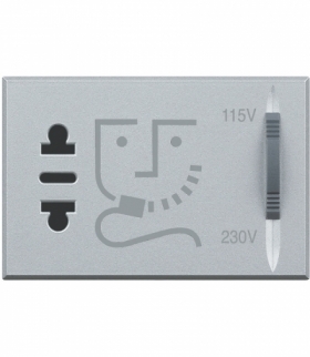 AXOLUTE - GNIAZDO GOLARKI 230V 3M ALUMINIUM Legrand HC4177