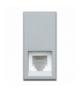 AXOLUTE - Gniazdo telefoniczne RJ11 1 moduł ALUMINIUM Legrand HC4258/11N