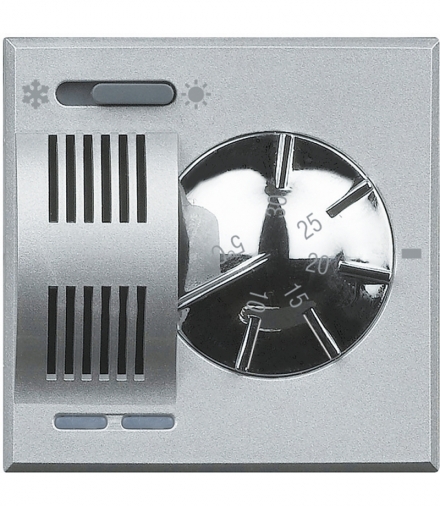 AXOLUTE - Termostat elektroniczny 230V LATO/ZIMA ALUMINIUM Legrand HC4442
