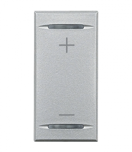 AXOLUTE MYHOME - KLAWISZ ŚCIEMNIACZA +/- 1M ALUMINIUM Legrand HC4911AD
