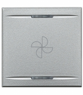 AXOLUTE MYHOME - KLAWISZ WENTYLATOR 2M ALUMINIUM Legrand HC4911/2BC