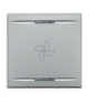 AXOLUTE MYHOME - KLAWISZ WENTYLATOR 2M ALUMINIUM Legrand HC4911/2BC