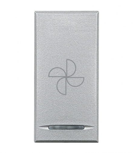 AXOLUTE MYHOME - KLAWISZ WENTYLATOR 1M ALUMINIUM Legrand HC4915BC