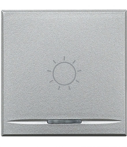 AXOLUTE MYHOME - KLAWISZ ŚWIATŁO 2M ALUMINIUM Legrand HC4915/2BA