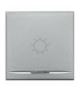 AXOLUTE MYHOME - KLAWISZ ŚWIATŁO 2M ALUMINIUM Legrand HC4915/2BA