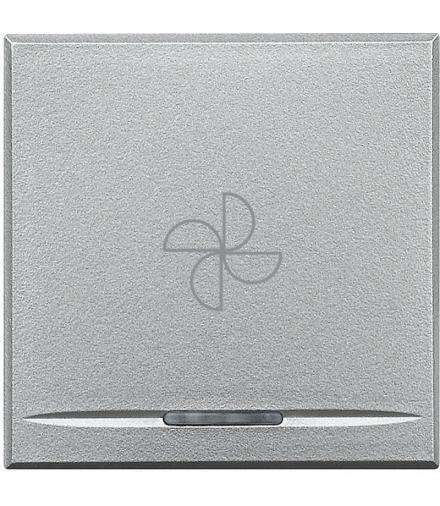 AXOLUTE MYHOME - KLAWISZ WENTYLATOR 2M ALUMINIUM Legrand HC4915/2BC