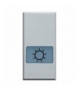 AXOLUTE - Klawisz ŚWIATŁO 1 moduł ALUMINIUM Legrand HC4921LA