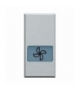 AXOLUTE - Klawisz WENTYLATOR 1 moduł ALUMINIUM Legrand HC4921LE