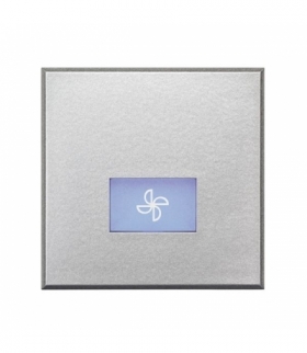 AXOLUTE - Klawisz WENTYLATOR 2 moduły ALUMINIUM Legrand HC4921/2LE
