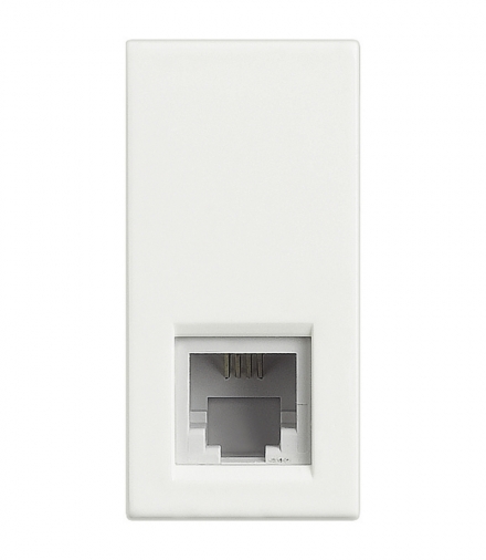 AXOLUTE - Gniazdo telefoniczne RJ11 1 moduł BIAŁY Legrand HD4258C11N