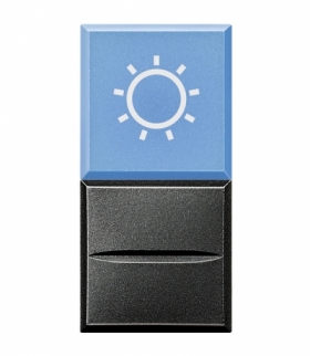 AXOLUTE - Przycisk ŚWIATŁO 230V 1 moduł ANTRACYT Legrand HS4038LA/230