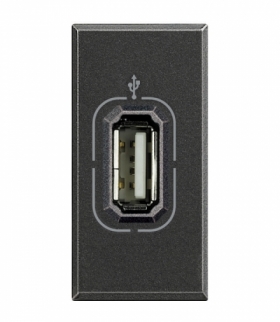 AXOLUTE - GNIAZDO USB 1M ANTRACYT Legrand HS4285