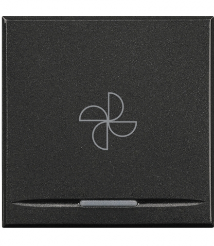 AXOLUTE MYHOME - KLAWISZ WENTYLATOR 2M ANTRACYT Legrand HS4915/2BC