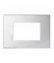AXOLUTE - ramka prostokątna AIR 3 moduły ALUMINIUM Legrand HW4803HC
