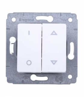 CARIVA Łącznik sterowania roletami (blokada mechaniczna) BIAŁY 10A-250V Legrand 773604