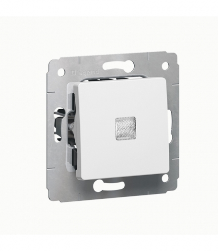 CARIVA Łącznik jednobiegunowy podświetlany BIAŁY 10AX-250V Legrand 773610