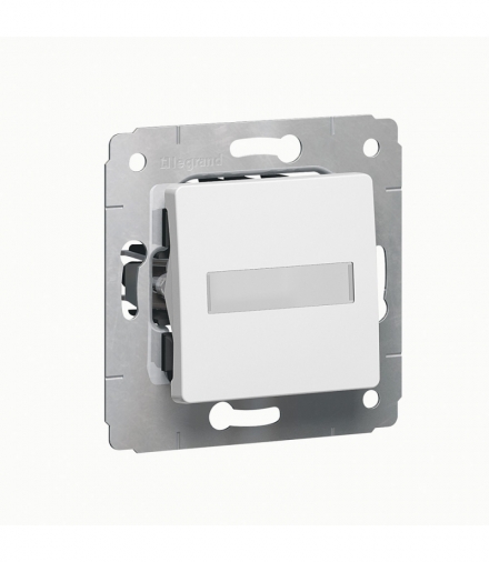 CARIVA Przycisk z uchwytem etykiety 12V BIAŁY 6A-250V Legrand 773612