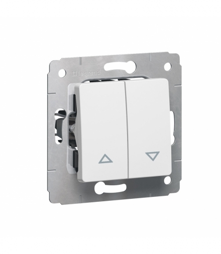 CARIVA Przycisk sterowania roletami (blokada elektryczna) BIAŁY 10A-250V Legrand 773614