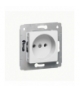 CARIVA Gniazdo wtyczkowe pojedyncze 2P BIAŁE 16A-250V Legrand 773616