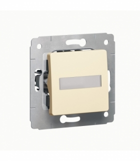 CARIVA Przycisk z uchwytem etykiety 12V KREM 6A-250V Legrand 773712